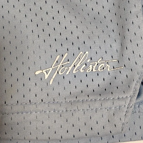 Hollister Mesh Basketball Shorts | Light Blue |Size S - Picture 3 of 6